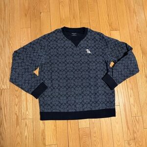 COACH Mens Signature Creatures Crewneck Sweatshirt Size XL